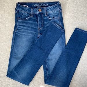american eagle jeggings, size 0 long
